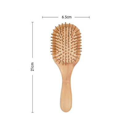 Peigne en bois professionnel - Brosse de massage en bambou