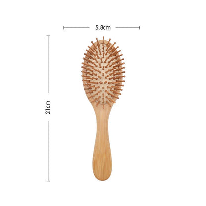 Peigne en bois professionnel - Brosse de massage en bambou