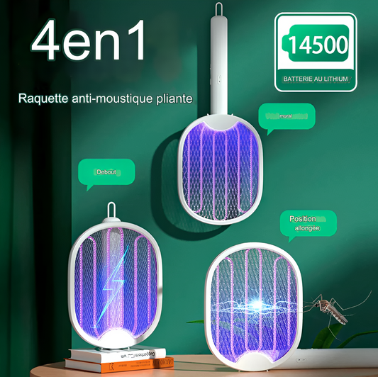 Foldable Electric Mosquito Repellent Racket 