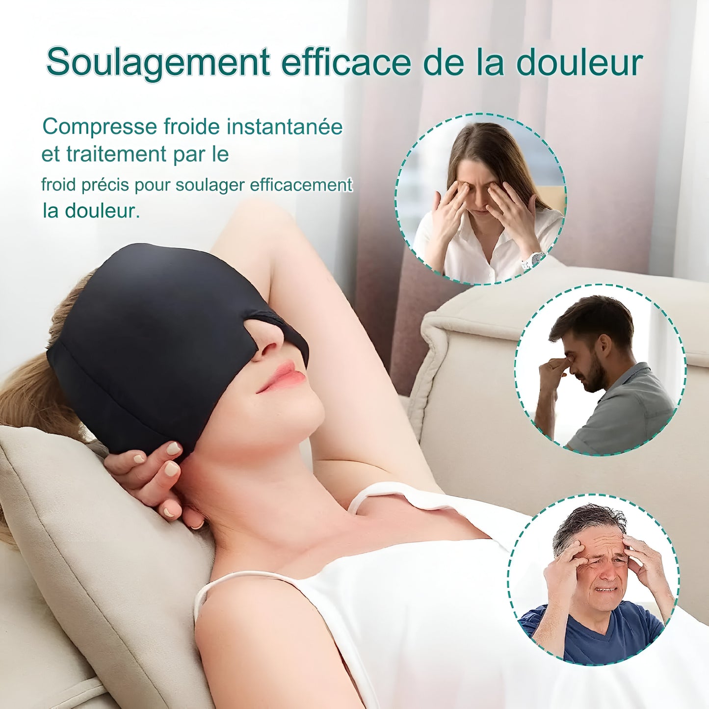 Masque de Soulagement de la Migraine