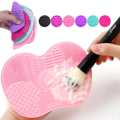 Pad de nettoyage pour pinceaux cosmétiques en silicone avec ventouse