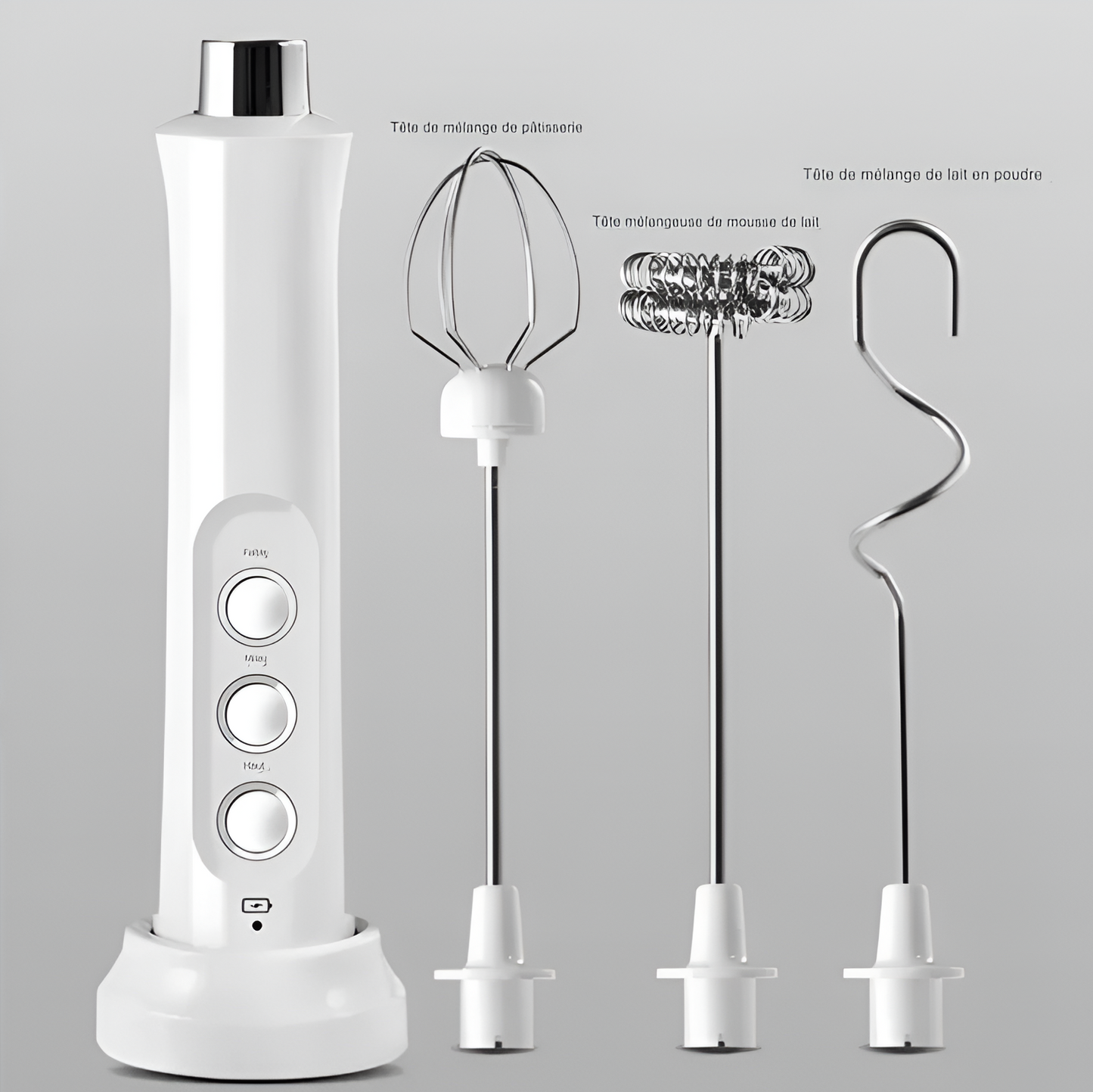 Mousseur à Lait Électrique Rechargeable sans Fil